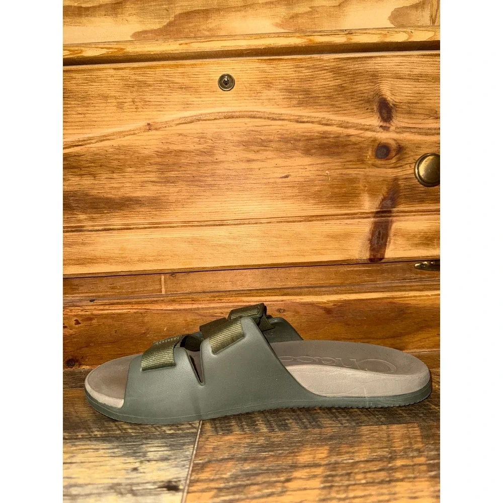 Chaco Mens Chillos Slide Sandal Moss Green JCH107321 Size 9